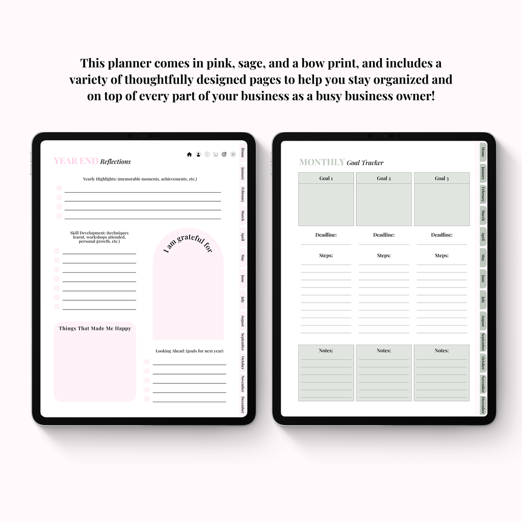 Client Appointment & Finance Planner Digital Version