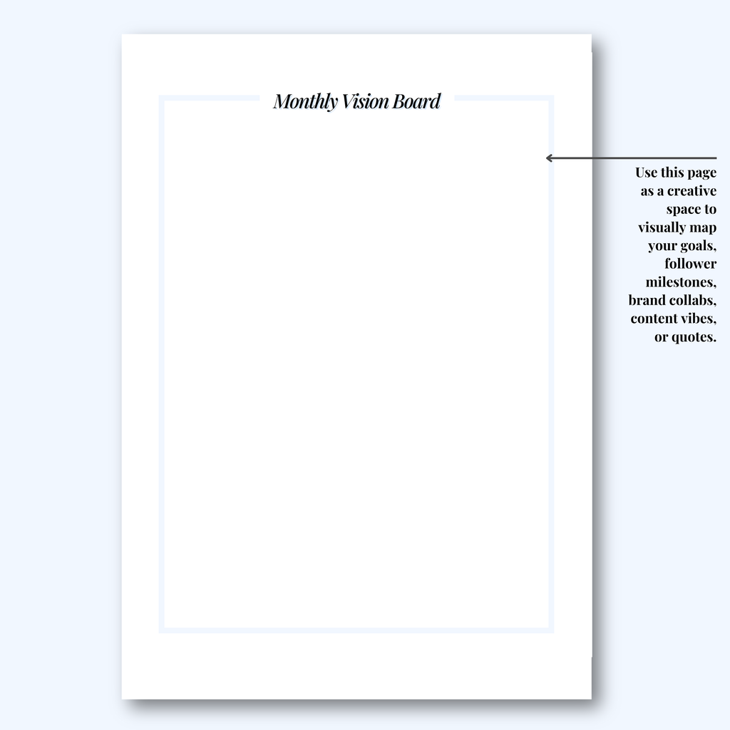Social Media Planner Hard Copy