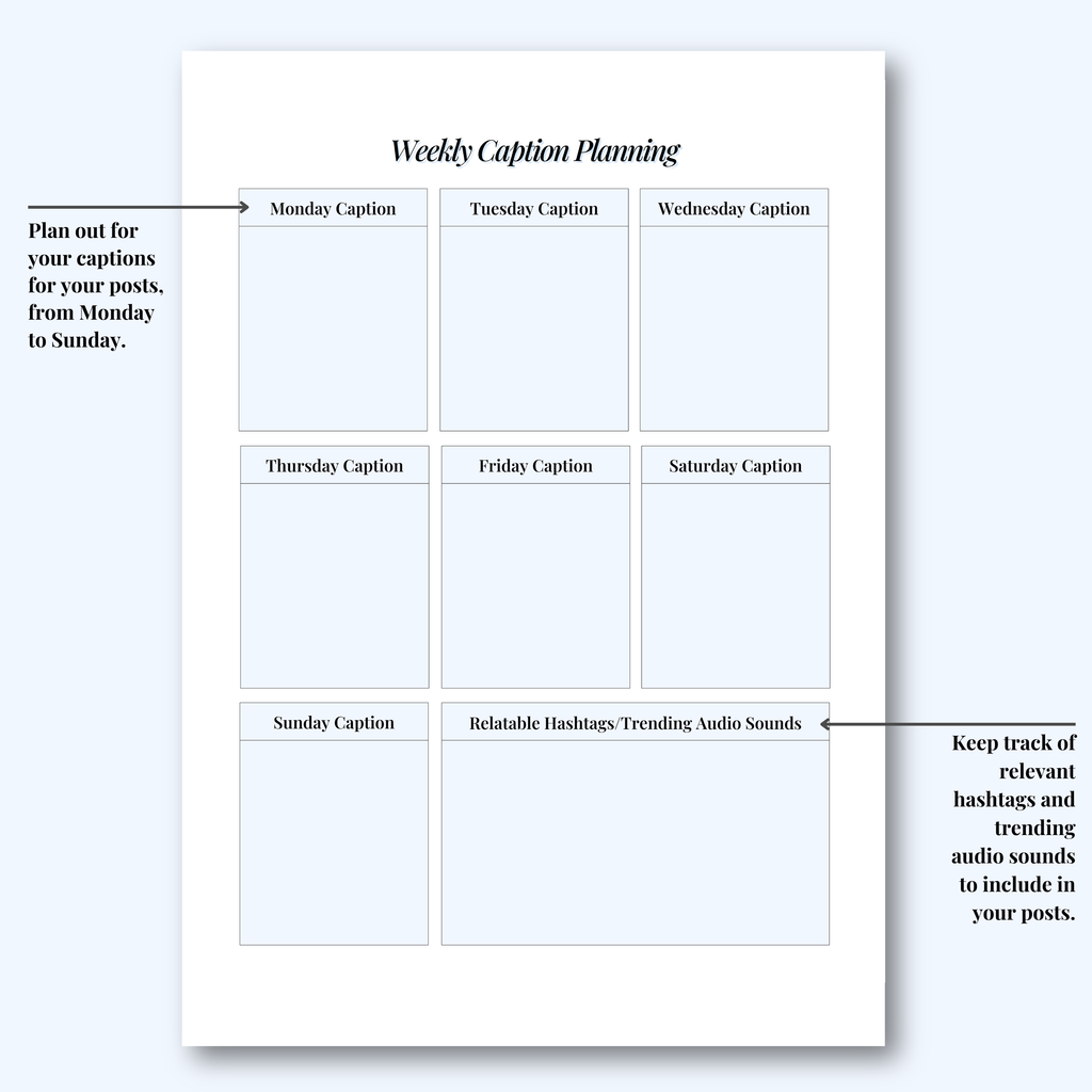 Social Media Planner Hard Copy