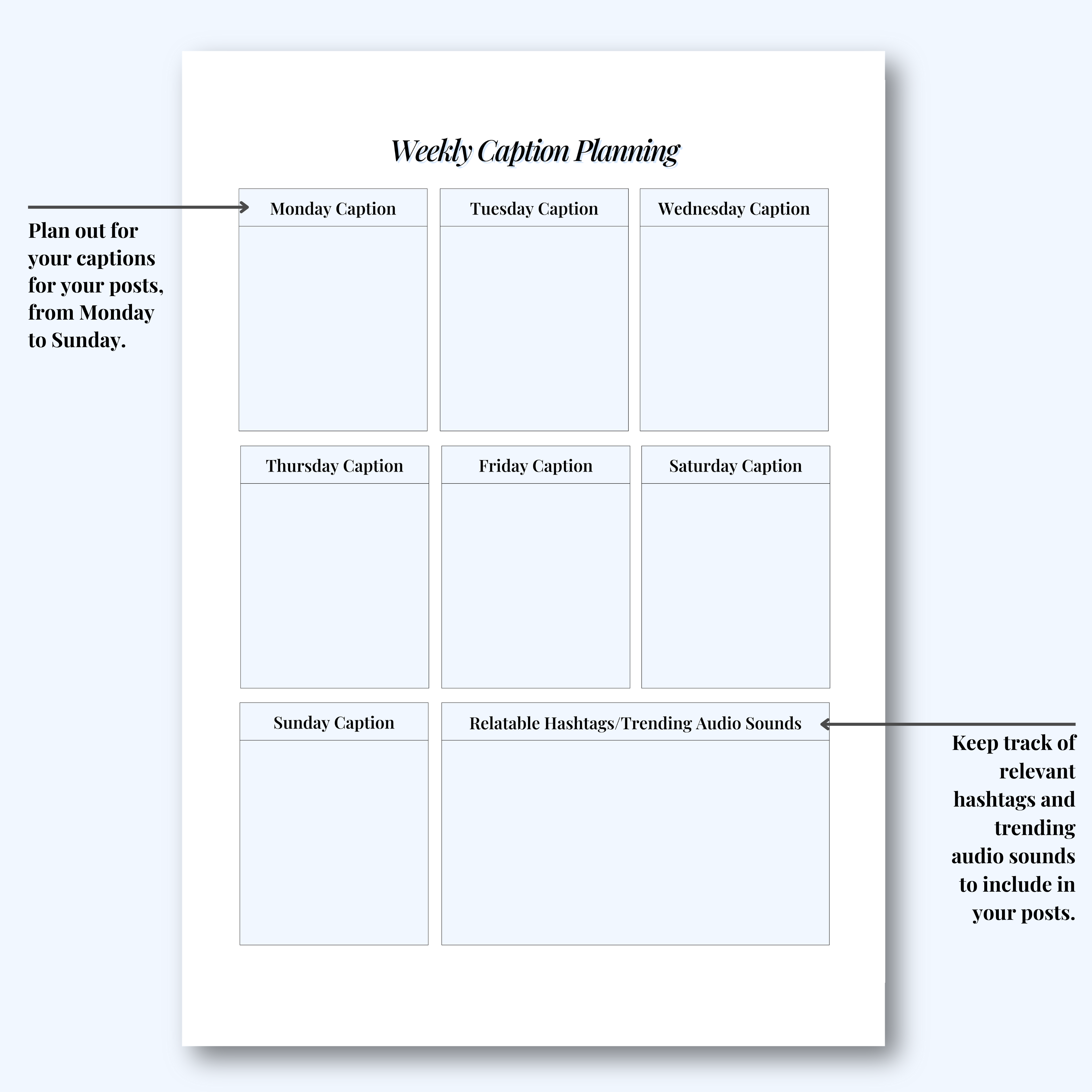 Social Media Planner Hard Copy