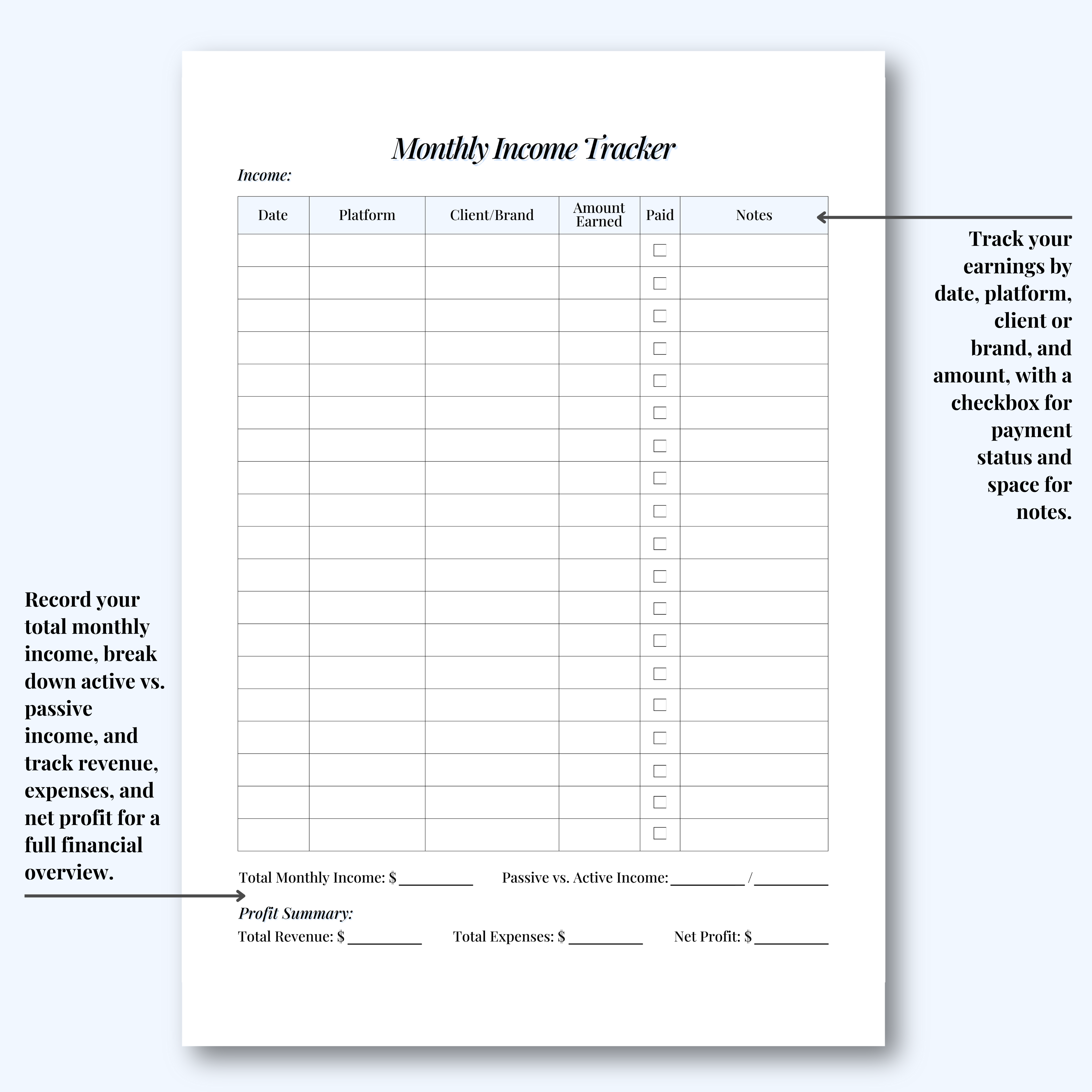 Social Media Planner Hard Copy