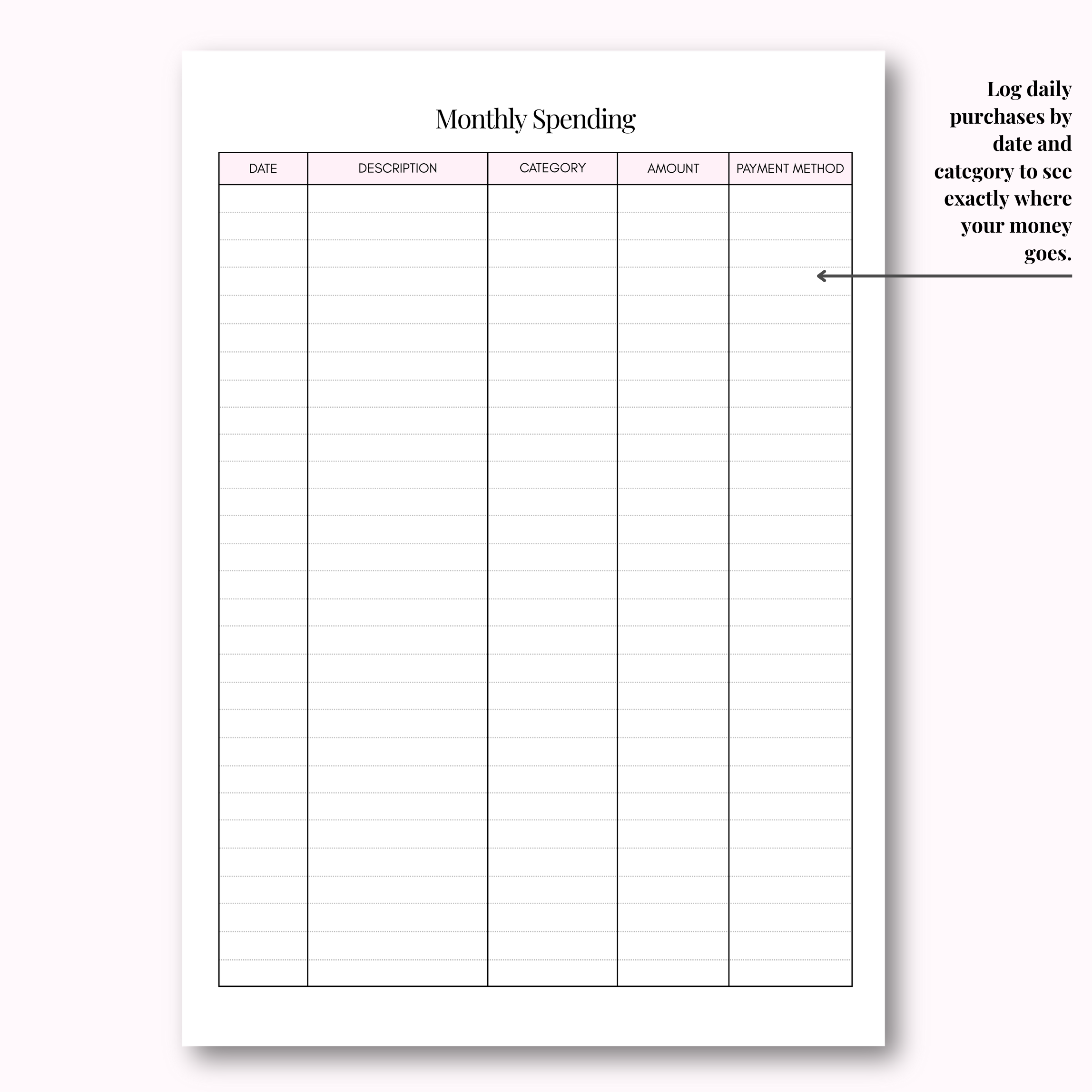 Weekly Planner Hard Copy