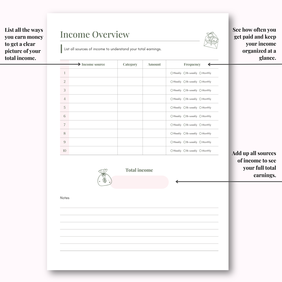 Budget Planner Hard Copy