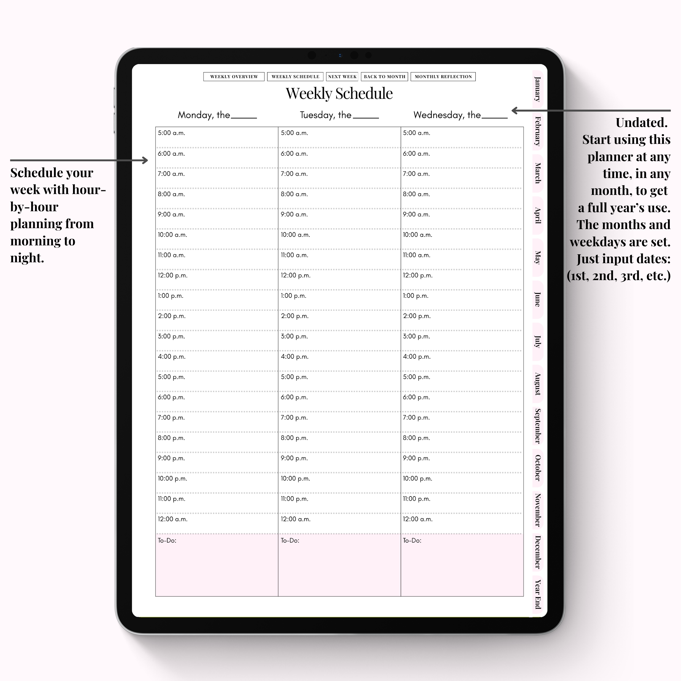 Weekly Planner Digital Version