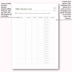 Budget Planner Hard Copy