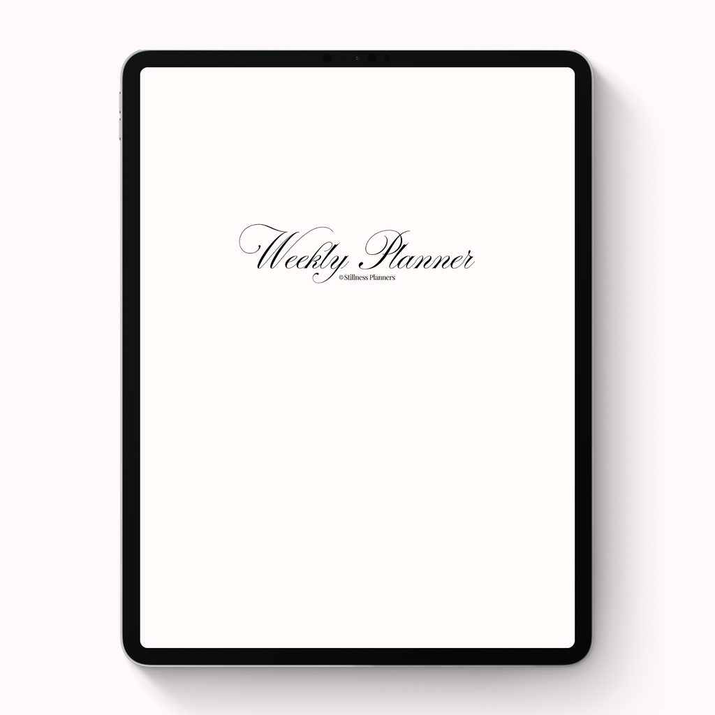 Weekly Planner Digital Version