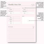 Budget Planner Hard Copy