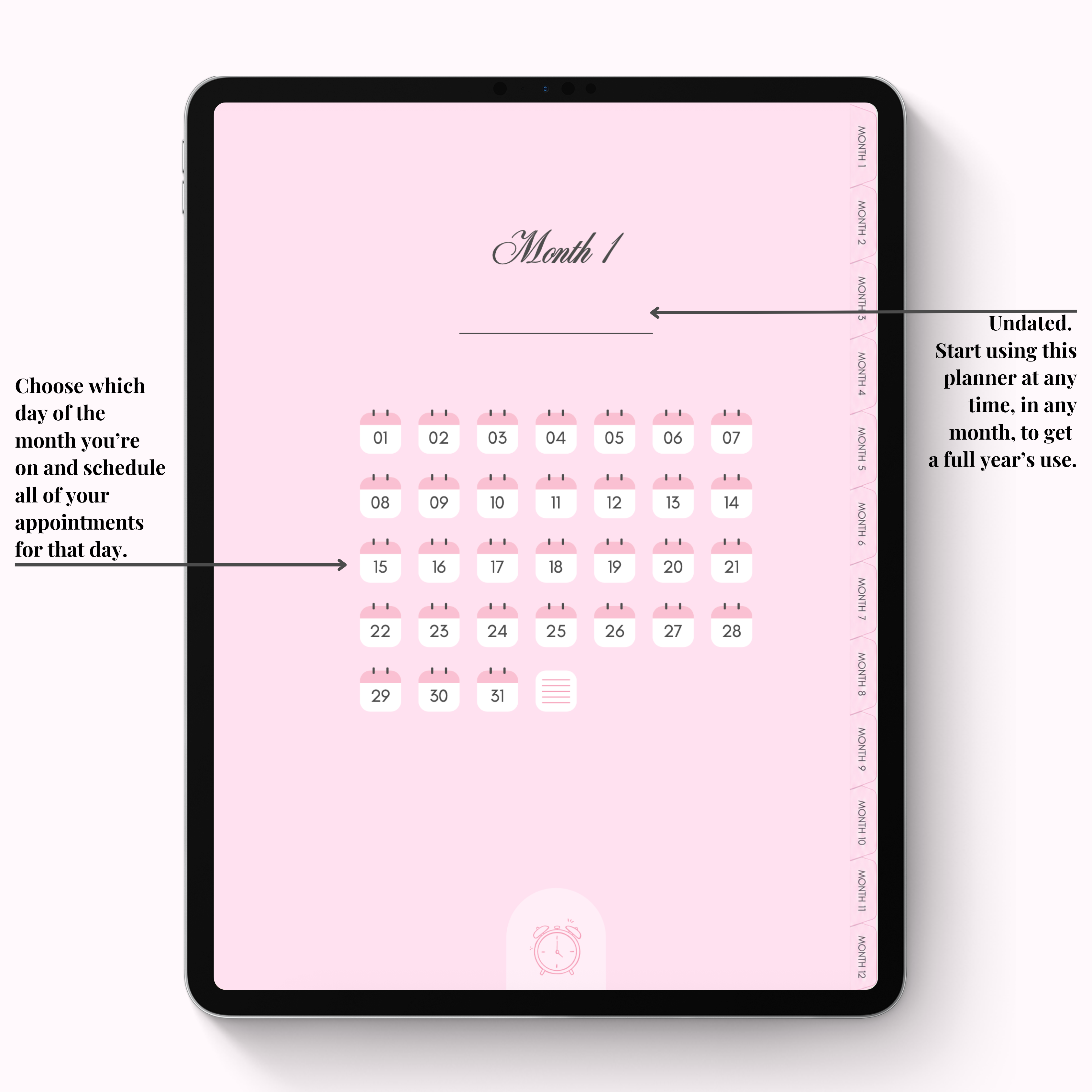 Daily Client Appointment Planner Digital Version