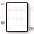 Daily Client Appointment Planner Digital Version