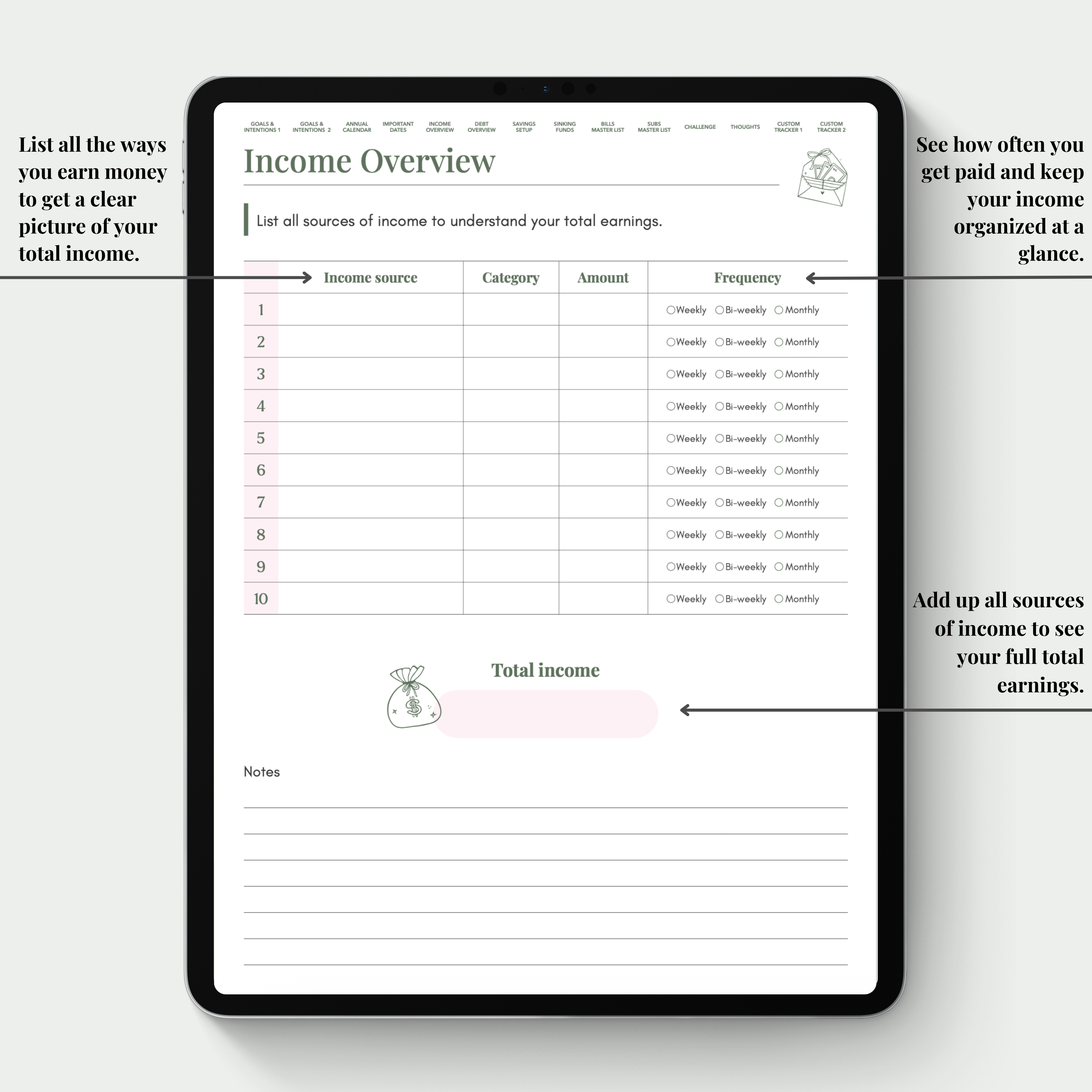 Budget Planner Digital Version