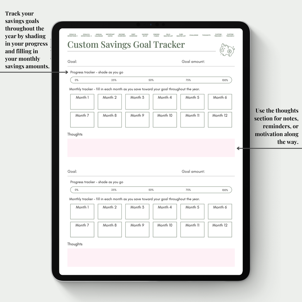 Budget Planner Digital Version
