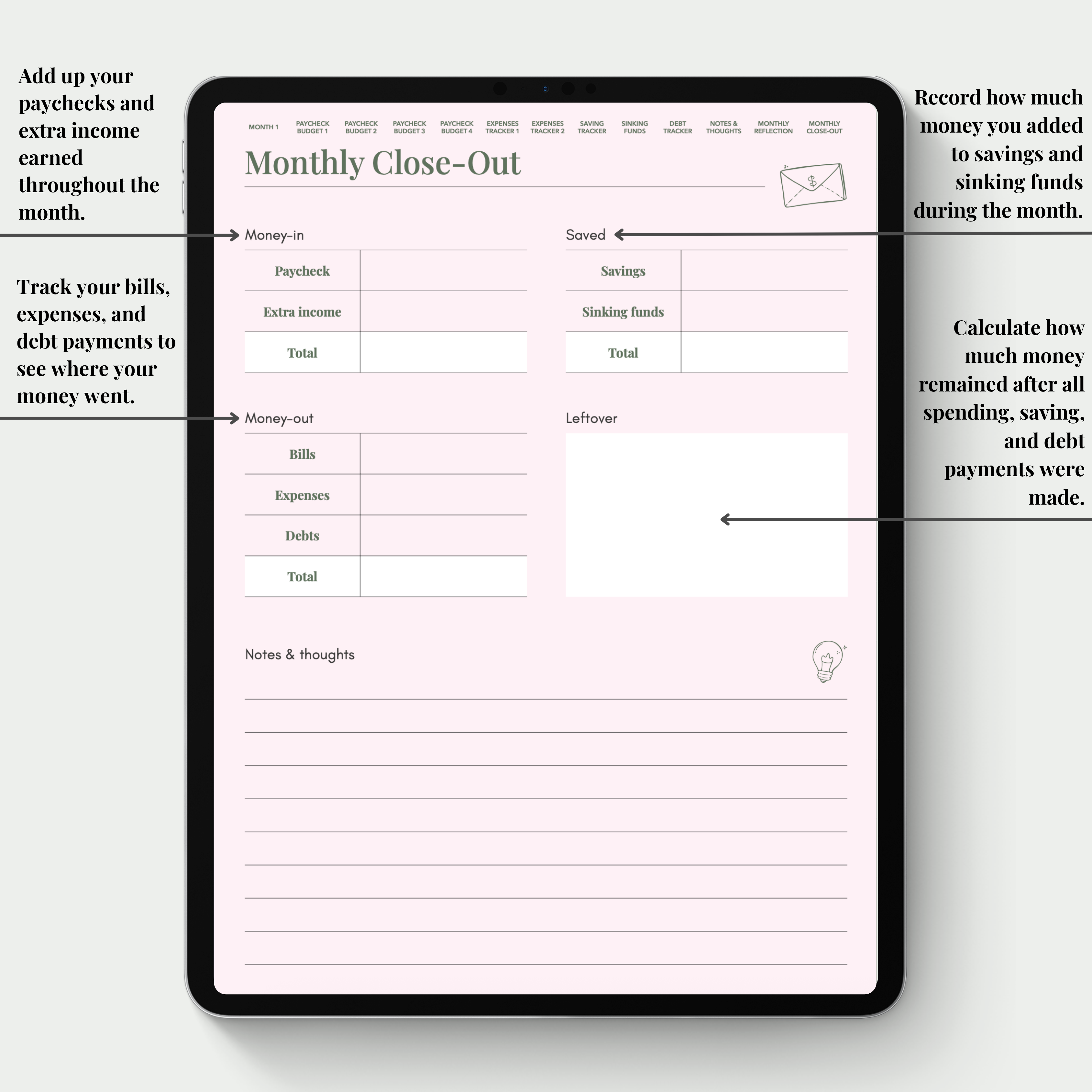 Budget Planner Digital Version