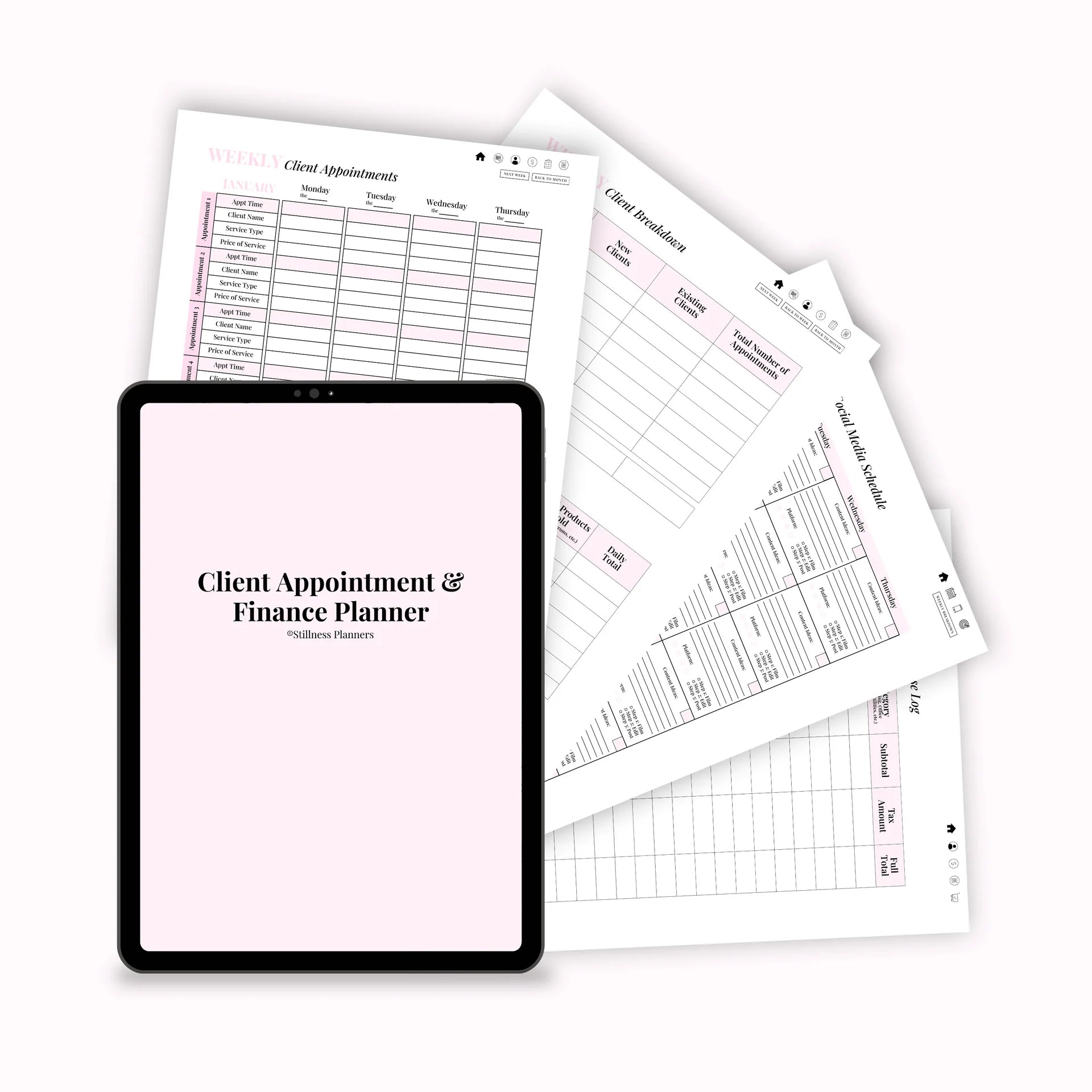 Client Appointment & Finance Planner Digital Version