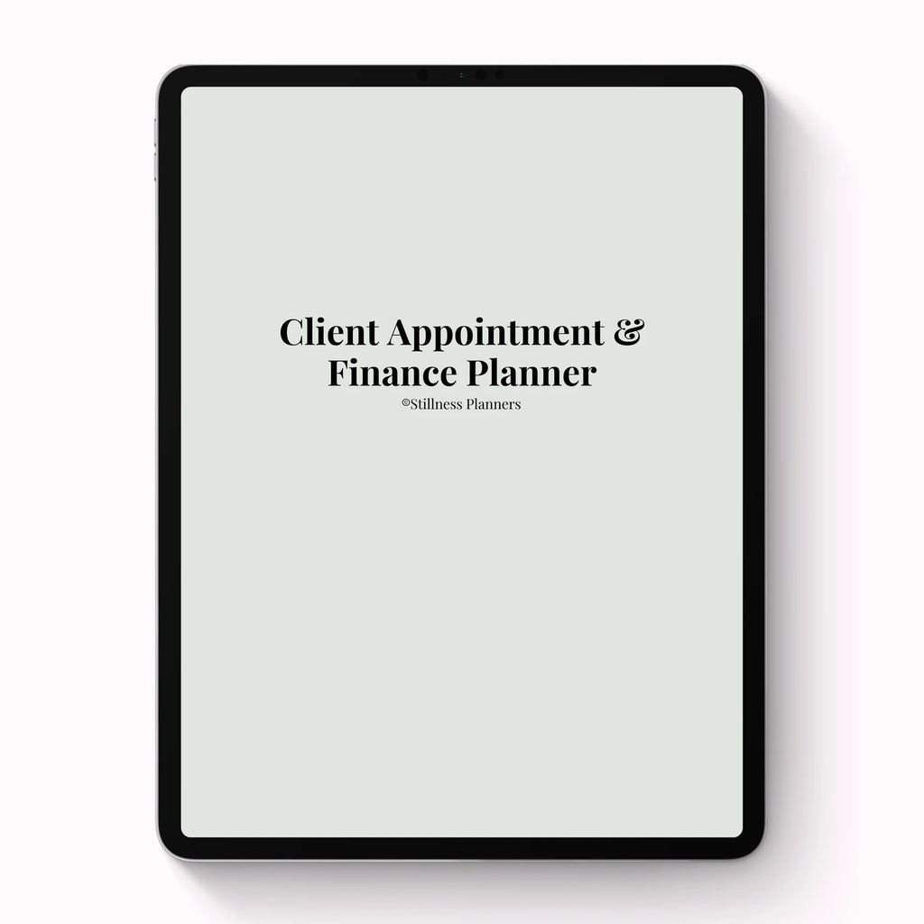 Client Appointment & Finance Planner Digital Version