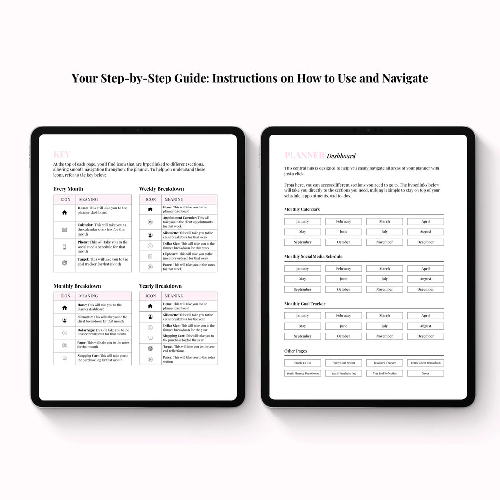 Client Appointment & Finance Planner Digital Version