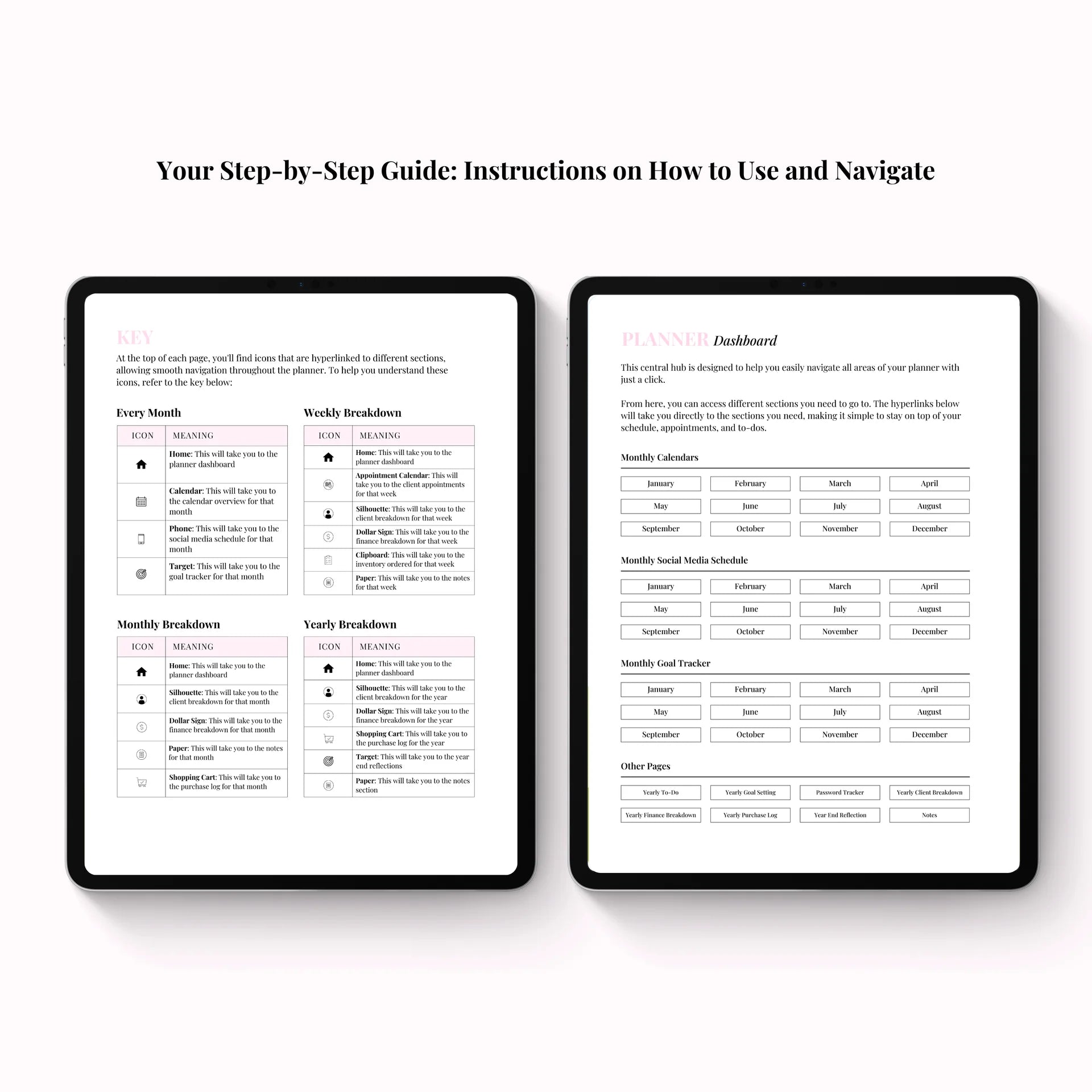 Client Appointment & Finance Planner Digital Version