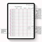Client Appointment & Finance Planner Digital Version