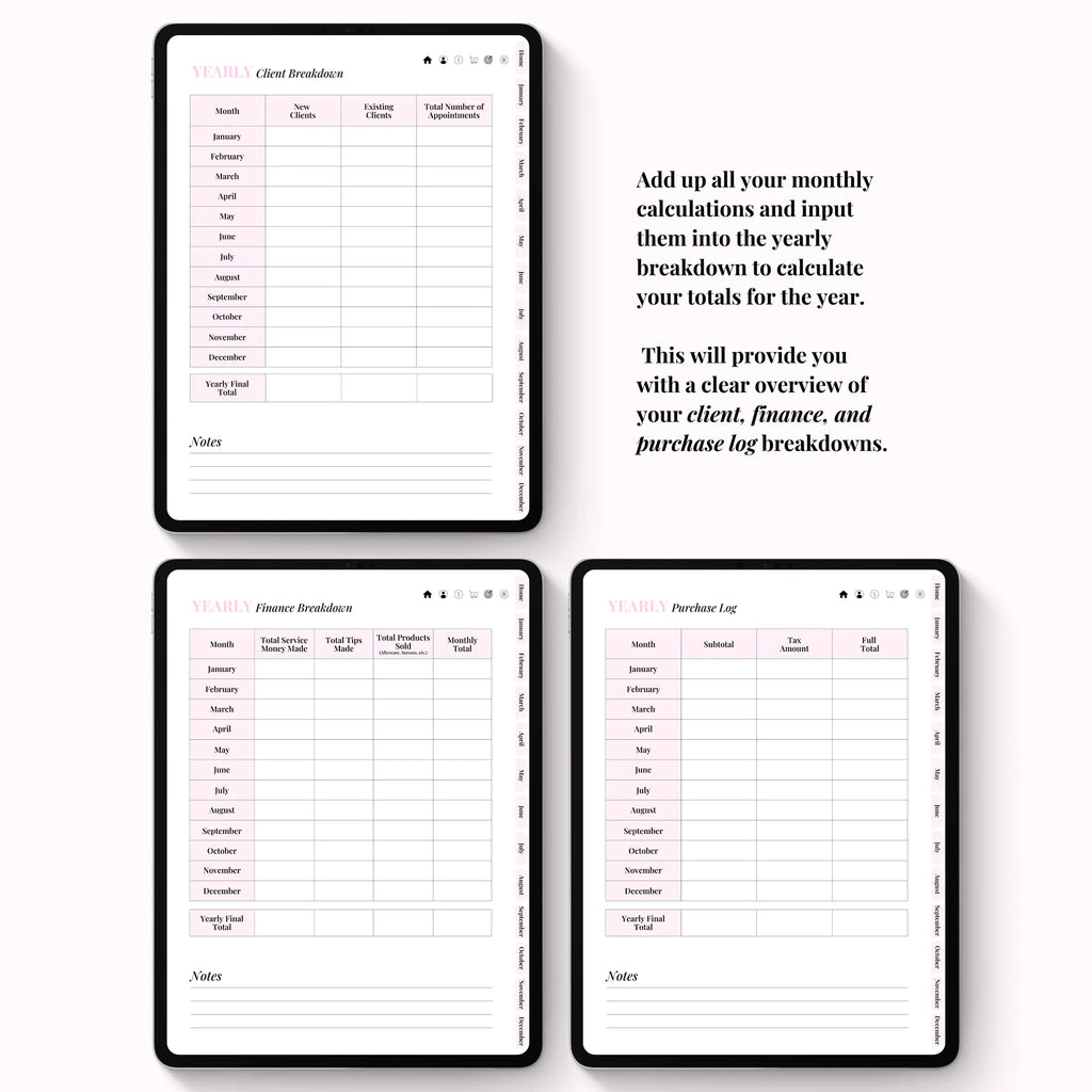 Client Appointment & Finance Planner Digital Version