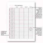 Client Appointment & Finance Planner Hard Copy