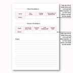 Client Appointment & Finance Planner Hard Copy