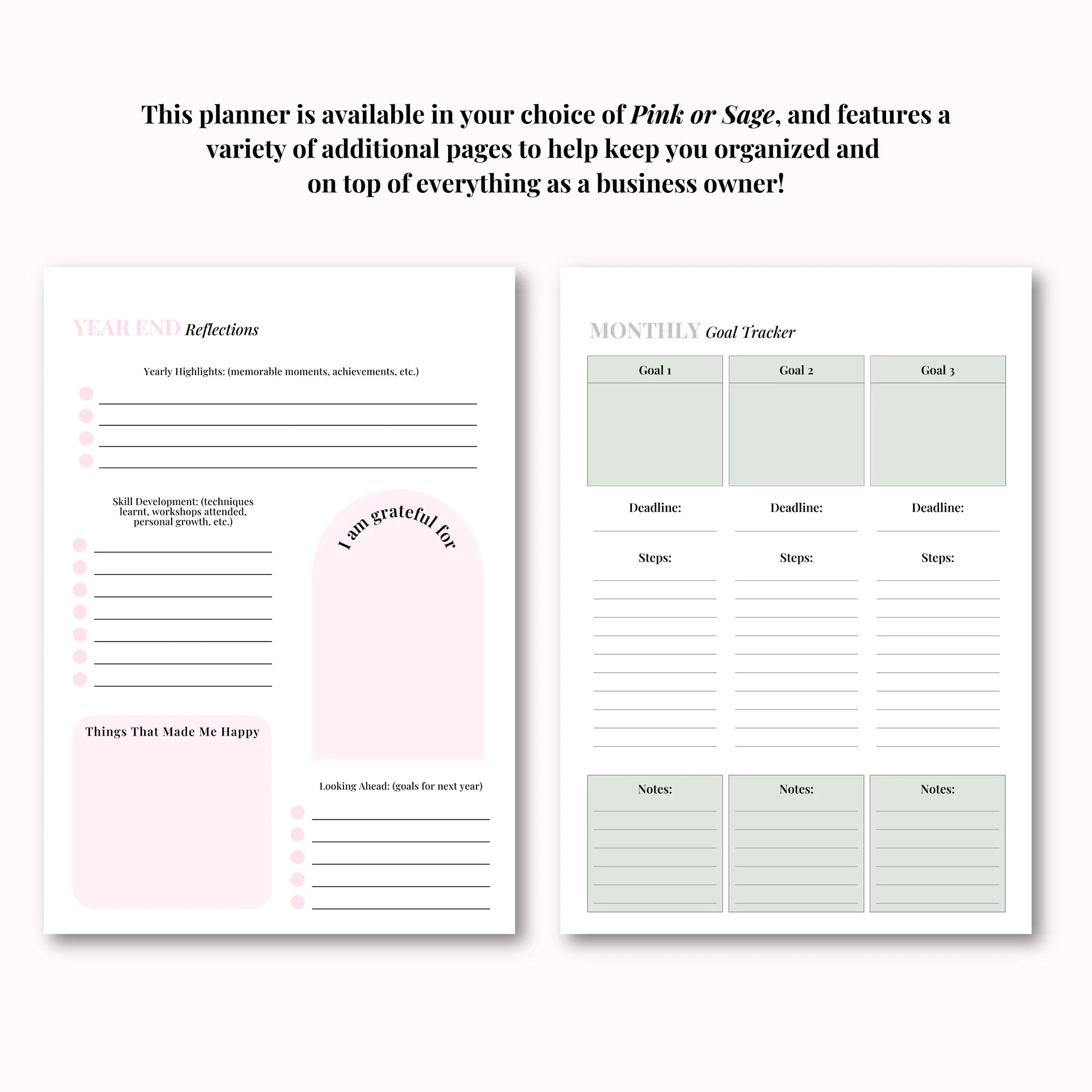 Client Appointment & Finance Planner Hard Copy