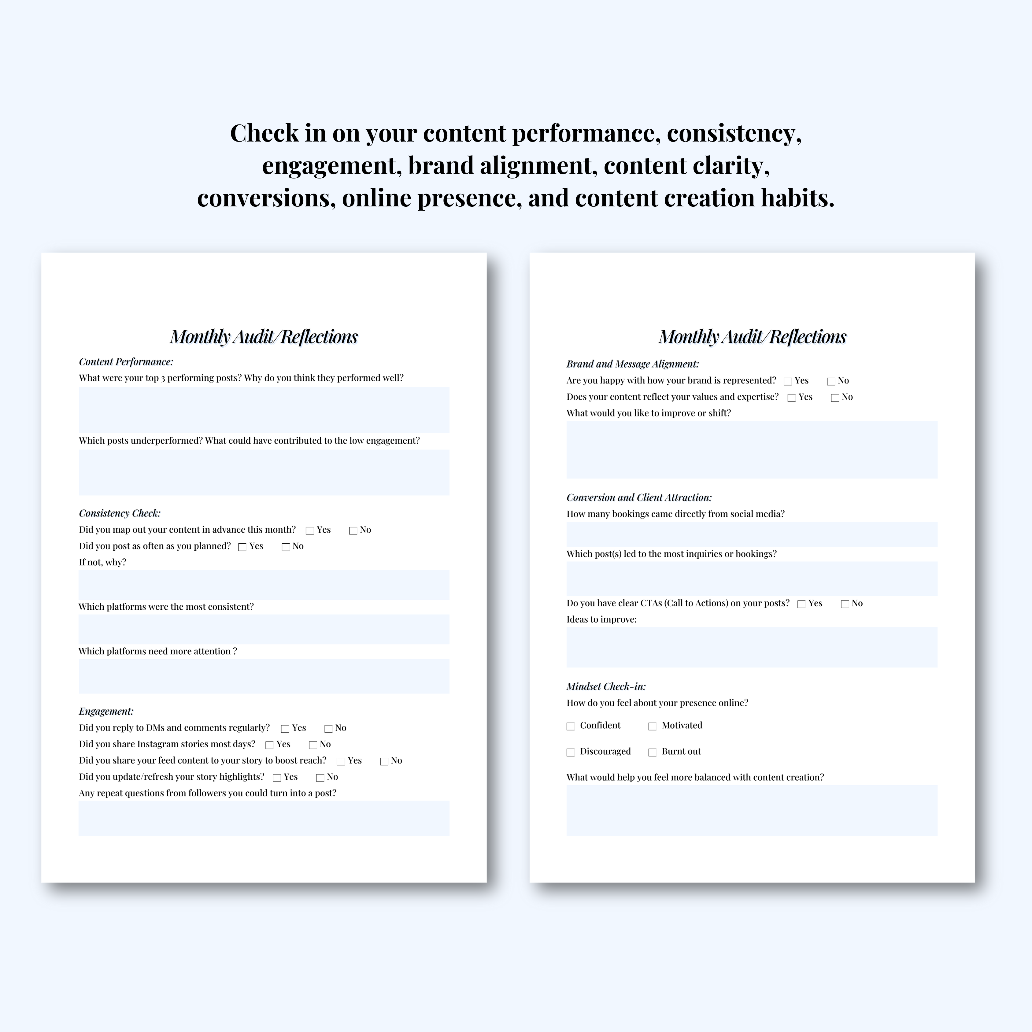 Social Media Planner Hard Copy