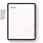 Lash Client Record Book