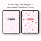 Lash Client Record Book