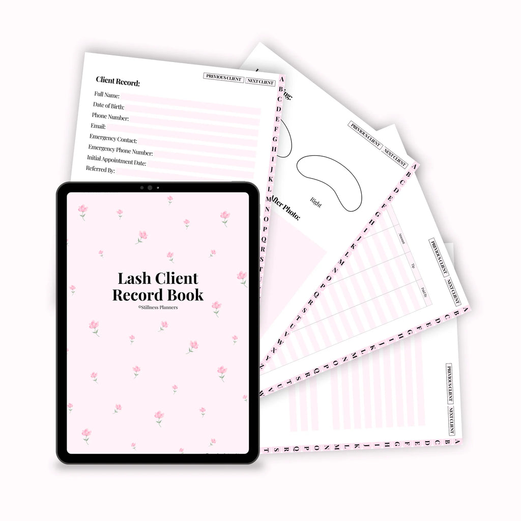 Lash Client Record Book