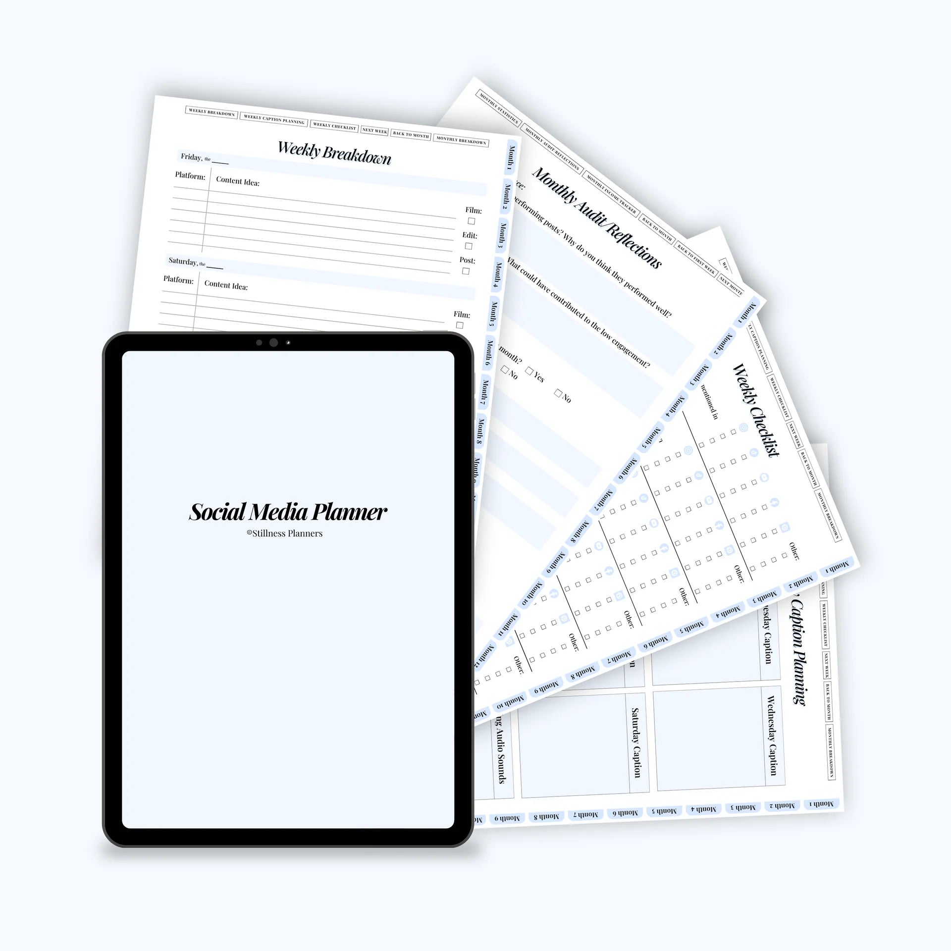 Social Media Planner Digital Version