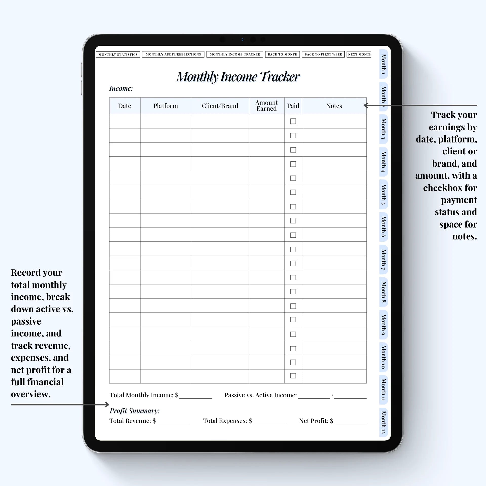 Social Media Planner Digital Version