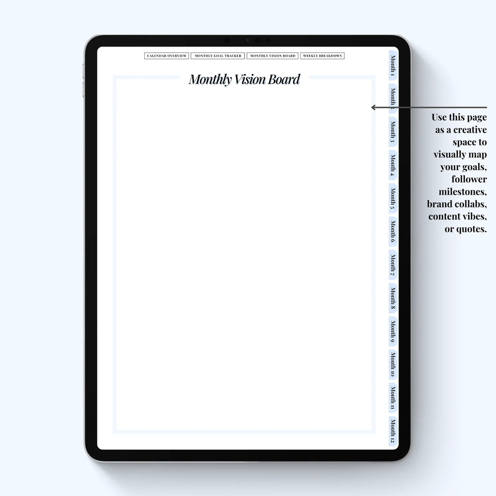 Social Media Planner Digital Version