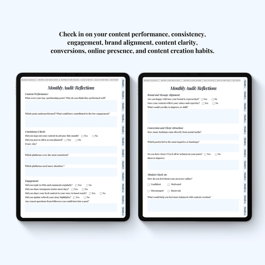 Social Media Planner Digital Version