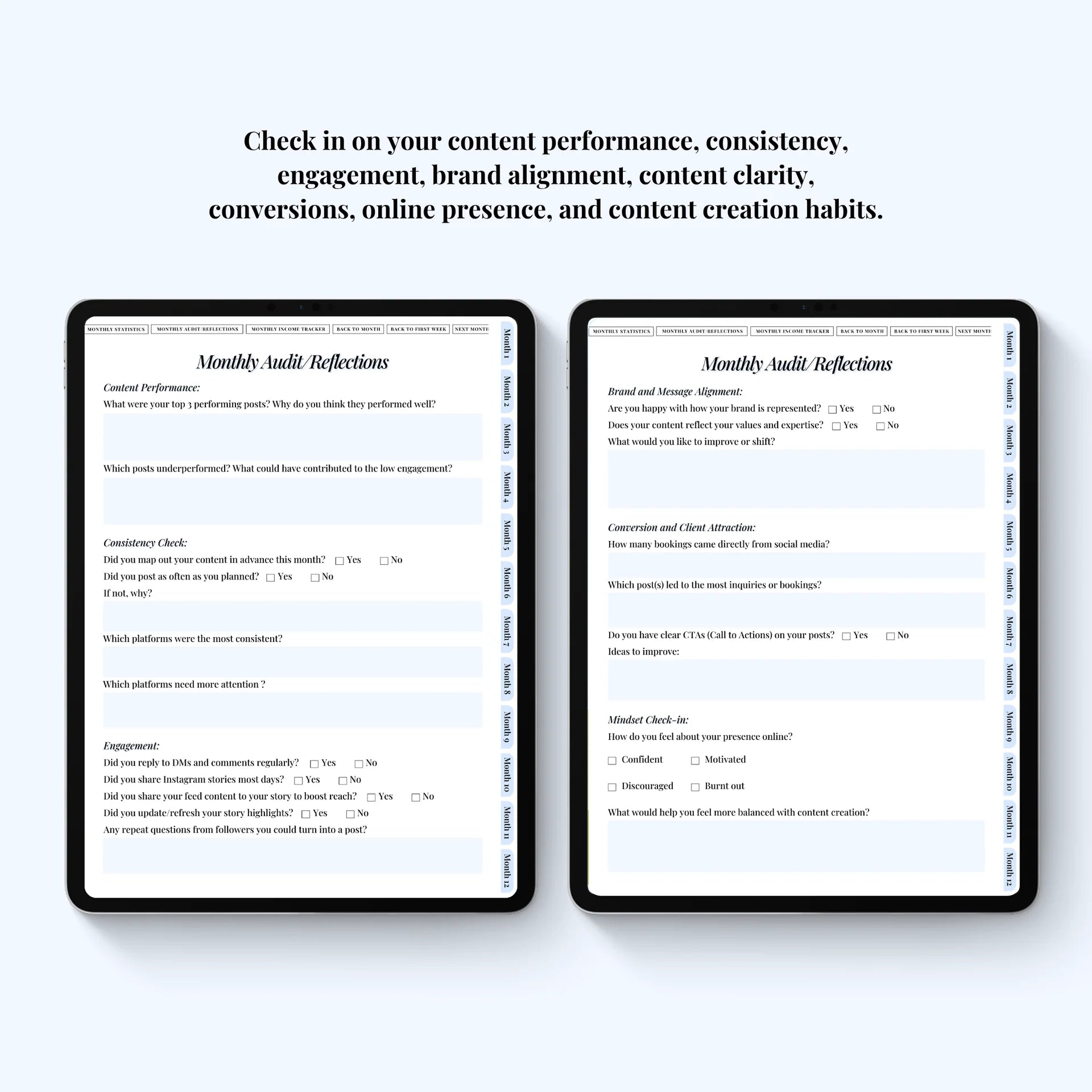 Social Media Planner Digital Version