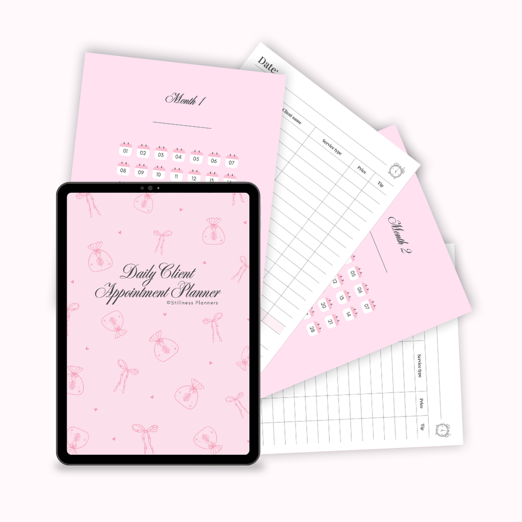 Daily Client Appointment Planner Digital Version
