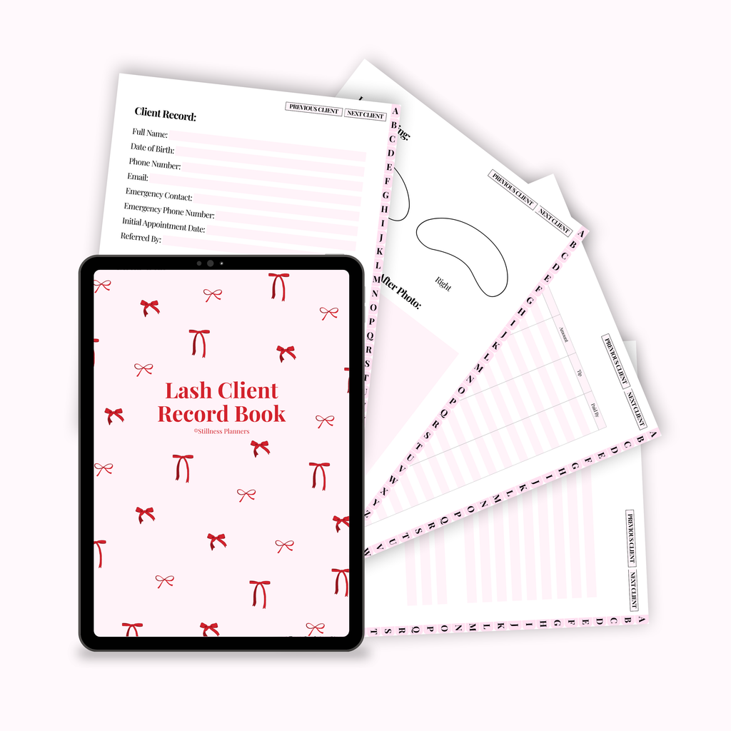 Lash Client Record Book