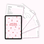 Lash Client Record Book